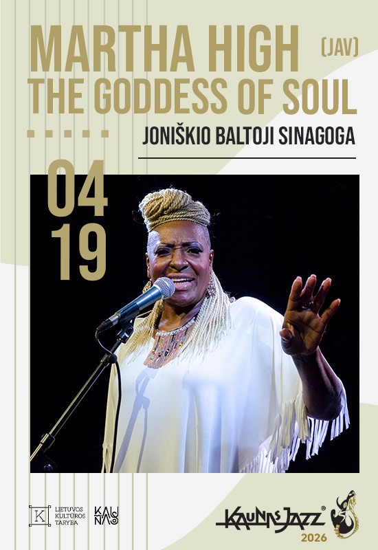 Pirkti bilietus Martha High - The Goddess of Soul (JAV) Joniškis, Joniškio Baltoji sinagoga Balandis 19