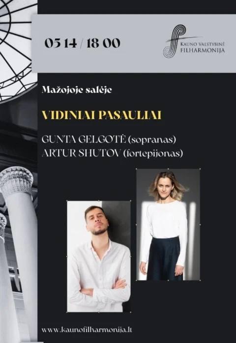 Pirkt biļetes VIDINIAI PASAULIAI Kaunas, Kauno valstybinė filharmonija Maijs 14