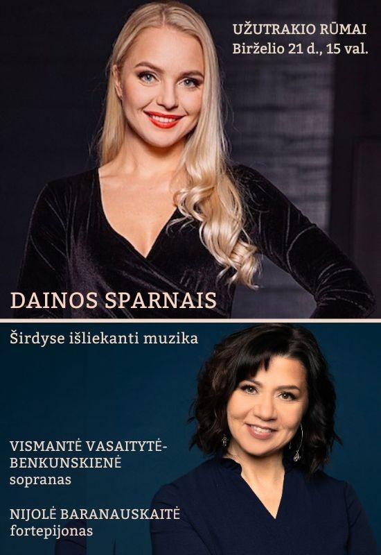 Pirkt biļetes DAINOS SPARNAIS | Širdyse išliekanti muzika Trakai, Užutrakio dvaro sodybos rūmai Jūnijs 21
