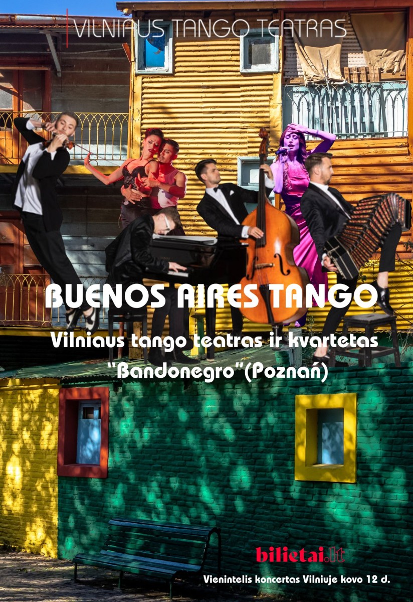 Buy tickets Vilniaus tango teatras - Buenos Aires tango Vilnius, Samuelio Bako muziejus March 12