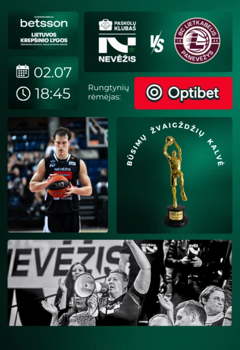 Pirkt biļetes LKL rungtynės: Kėdainių „Nevėžis“ – Panevėžio „Lietkabelis“ Kėdainiai, Kėdainių arena Februāris 07