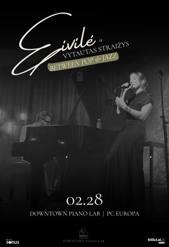 Pirkti bilietus Eivilė ir Vytautas Straižys | Between pop & jazz Vilnius, Downtown Piano Lab, PC Europa Vasaris 28