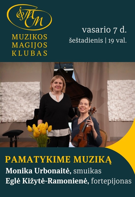 Buy tickets Klasikinės muzikos koncertas tamsoje Pamatykime muziką Vilnius, Muzikos magijos klubas February 07
