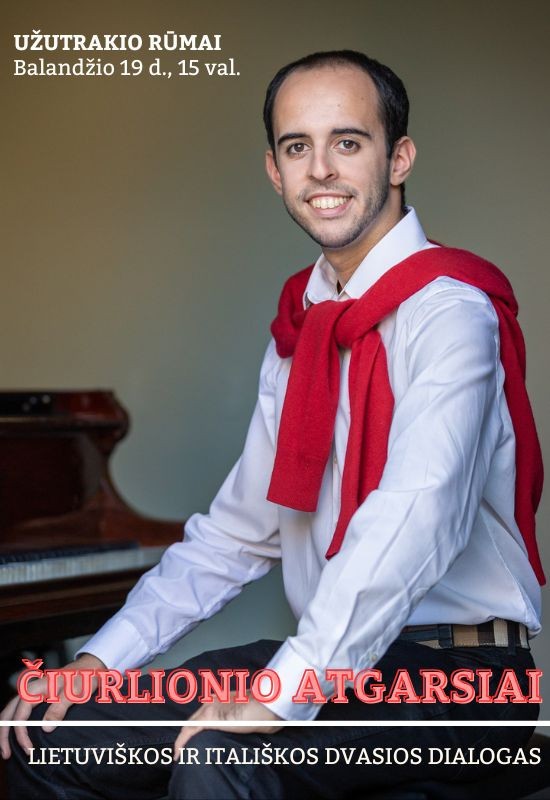 Buy tickets ČIURLIONIO ATGARSIAI | Lietuviškos ir itališkos dvasios dialogas Trakai, Užutrakio dvaro sodybos rūmai April 19