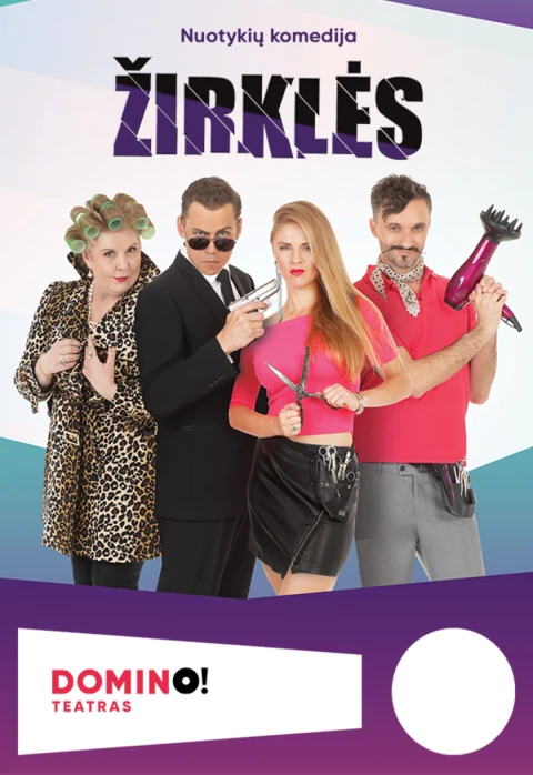 Pirkt biļetes DOMINO teatras | komedija ŽIRKLĖS Utena, Utenos kultūros centras Aprīlis 09