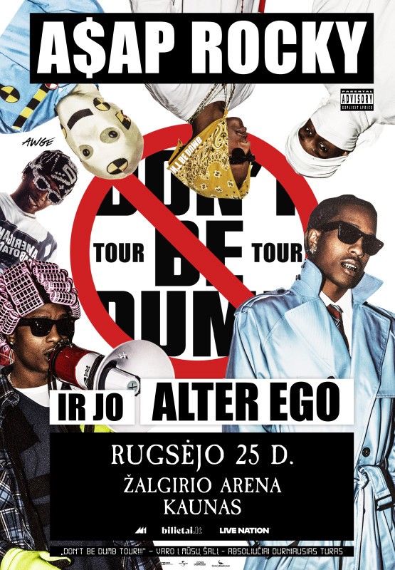 Pirkti bilietus A$AP Rocky - Don't Be Dumb World Tour Kaunas, Kauno Žalgirio arena Rugsėjis 25