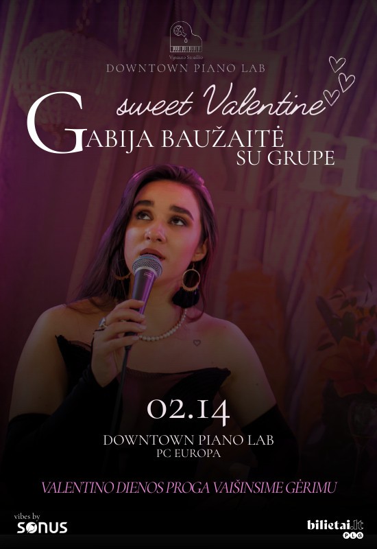 Pirkti bilietus Gabija Baužaitė su grupe | Sweet Jazzy Valentine Vilnius, Downtown Piano Lab, PC Europa Vasaris 14