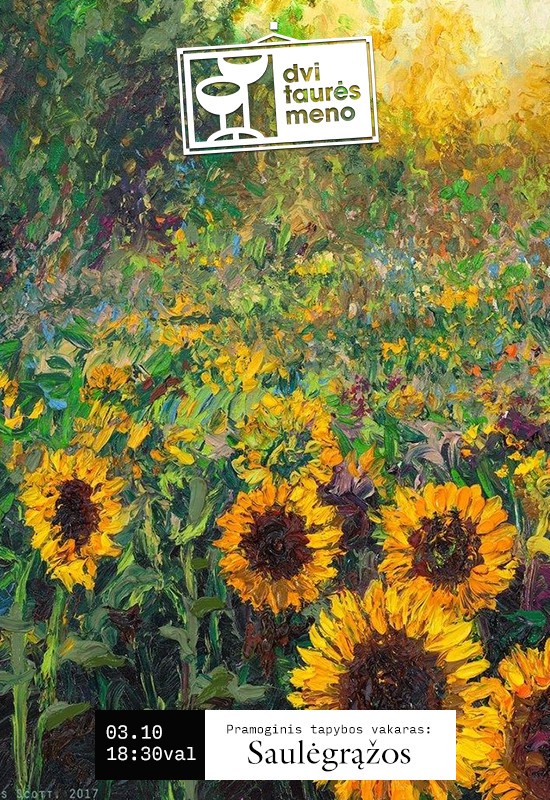 Pirkti bilietus Tapybos vakaras: Saulėgrąžos Vilnius, Dvi taurės meno tapybos studija - dvaras Kovas 10