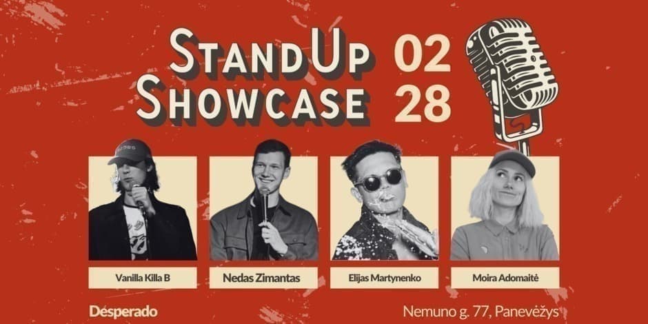 Pirkti bilietus Stand Up Showcase | Panevėžys Panevėžys, Desperado Vasaris 28