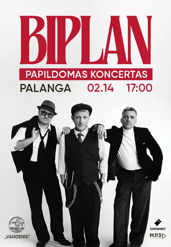 Купить билеты Biplan ❍ Meilės diena | Palanga | Papildomas koncertas Palanga, Muzikos klubas Vandenis Февраль 14