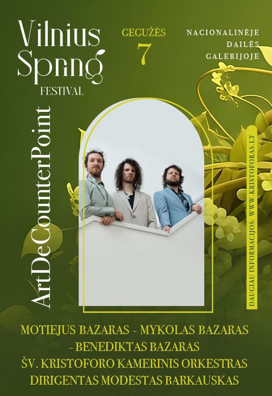 Buy tickets ArtDeCounterPoint | Vilnius Spring Festival Vilnius, Nacionalinė dailės galerija May 07
