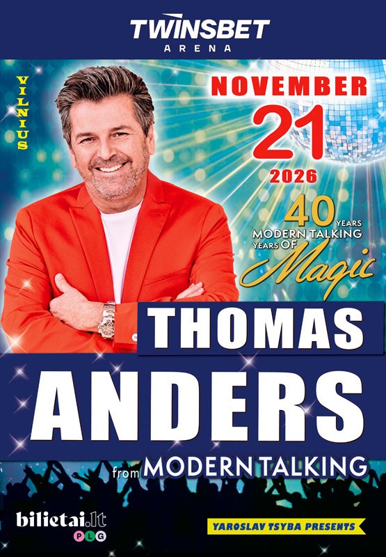 Pirkti bilietus THOMAS ANDERS from Modern Talking Vilnius, Twinsbet Arena Lapkritis 21
