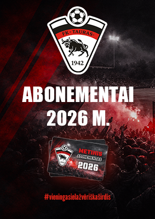 Pirkti bilietus FK TAURAS sezono abonementas 2026 m. Tauragė, Vytauto stadionas Vasaris 01 - Lapkritis 30