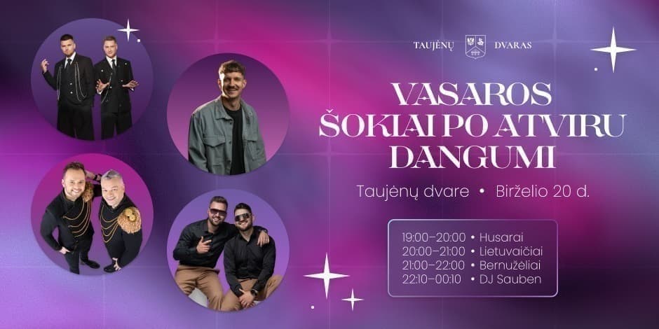 Pirkti bilietus Šokiai Parke Taujėnai, Taujėnų dvaras Birželis 20