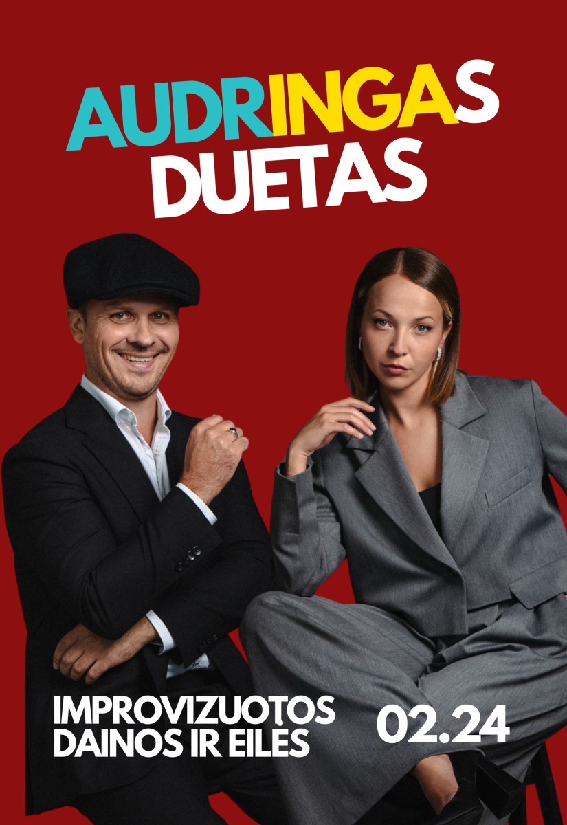 Купить билеты AudrIngas duetas: improvizuotos dainos ir eilės | KITAS KAMPAS Vilnius, Teatro KITAS KAMPAS kavinė-baras Февраль 24