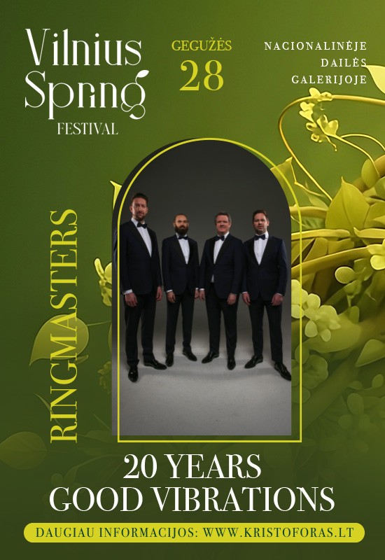 Pirkt biļetes RINGMASTERS. 20 YEARS GOOD VIBRATIONS | Vilnius Spring Festival Vilnius, Nacionalinė dailės galerija Maijs 28