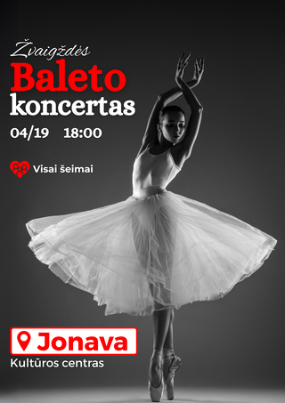Pirkti bilietus Pakeista data. Žvaigždžių baleto koncertas Jonava, Jonavos kultūros centras Balandis 19