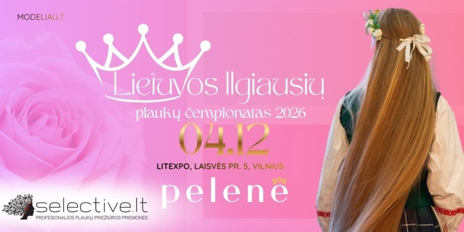 Buy tickets Lietuvos ilgiausių plaukų čempionatas -PELENĖ 2026 Vilnius, Lietuvos parodų ir kongresų centras LITEXPO April 12