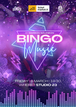 Купить билеты MUSIC BINGO Vilnius, Studio 23 Март 06