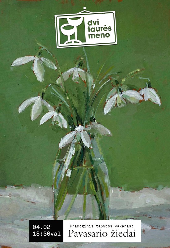 Buy tickets Tapybos vakaras: Pavasario žiedai Vilnius, Dvi taurės meno tapybos studija - dvaras April 02