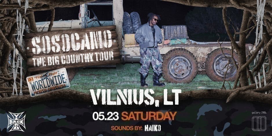 Pirkti bilietus Backyard Presents: sosocamo Vilnius, Gallery 1986 Gegužė 23