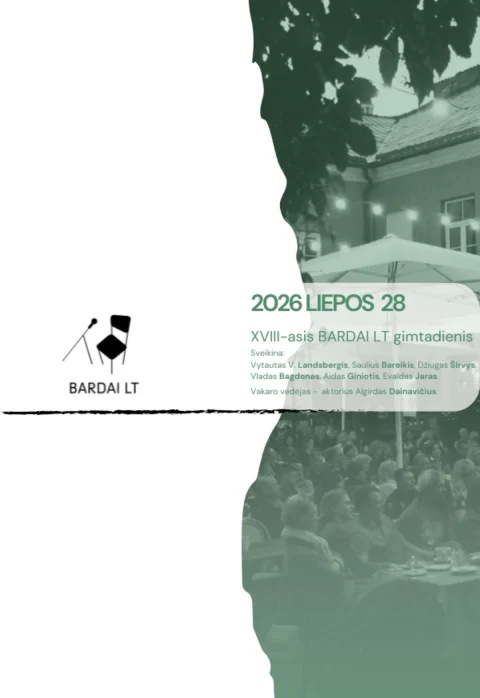 Pirkti bilietus „Artistai” gyvai | 18-asis BARDAI LT gimtadienis Vilnius, Artistai Liepa 28