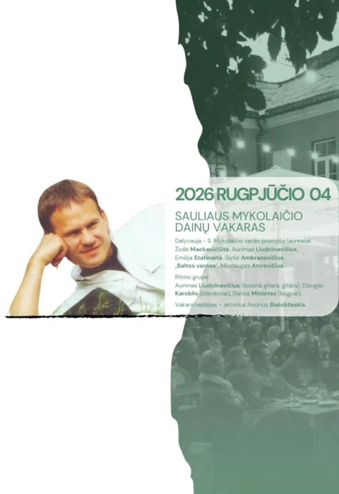 Pirkti bilietus „Artistai” gyvai | Sauliaus Mykolaičio dainų vakaras Vilnius, Artistai Rugpjūtis 04