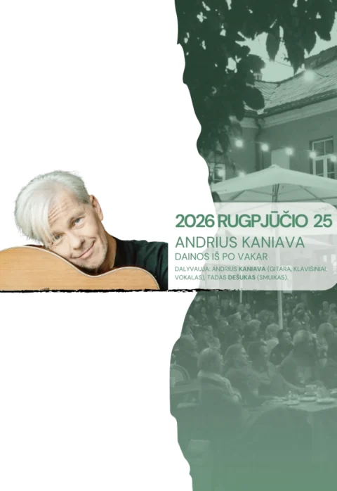 Buy tickets „Artistai” gyvai | Andrius Kaniava Vilnius, Artistai August 25