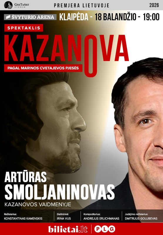 Pirkti bilietus Kazanova | Klaipėda Klaipėda, Klaipėdos Švyturio arena Balandis 18