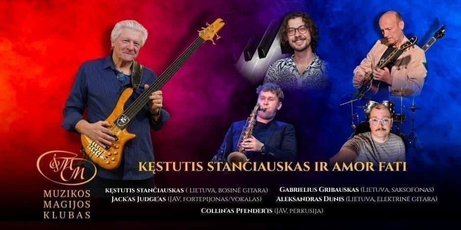 Buy tickets Kęstutis Stančiauskas ir Amor Fati Vilnius, Muzikos magijos klubas April 24