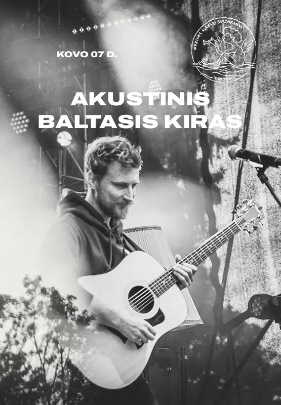 Pirkti bilietus Baltasis Kiras akustinis koncertas Palanga, Muzikos klubas Vandenis Kovas 07