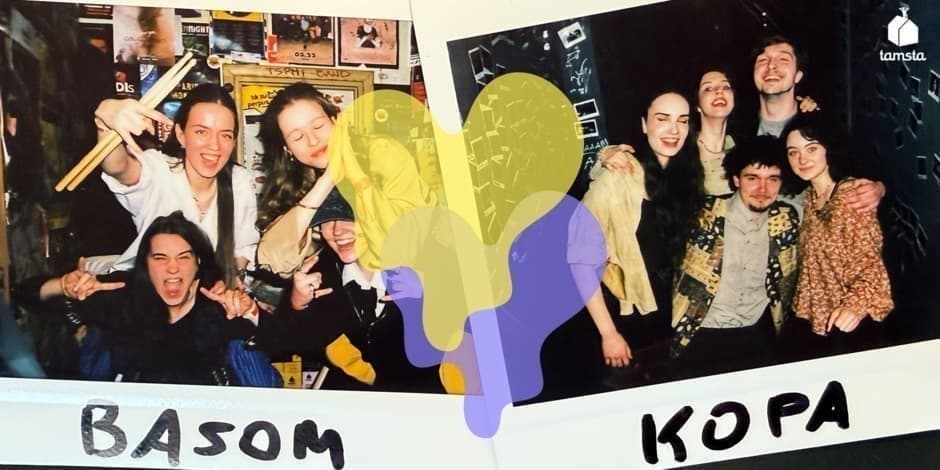 Купить билеты basomis per kopas | KOPA • BASOM | TAMSTA Vilnius, TAMSTA muzikos klubas Апрель 02