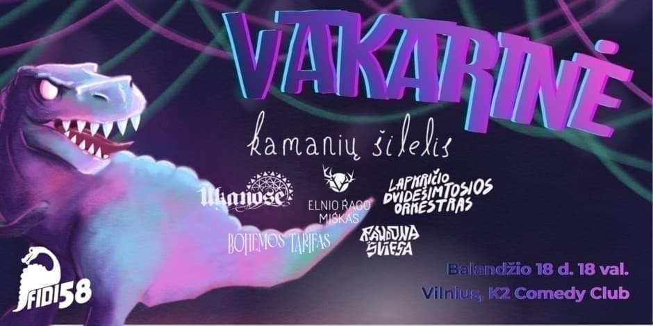 Pirkti bilietus FiDi 58 vakarinė Vilnius, K2 Comedy Club Balandis 18