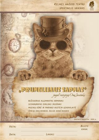 Pirkt biļetes Spektaklis vaikams „Prunelijaus sapnas“ Kelmė, Kelmės mažasis teatras Marts 26