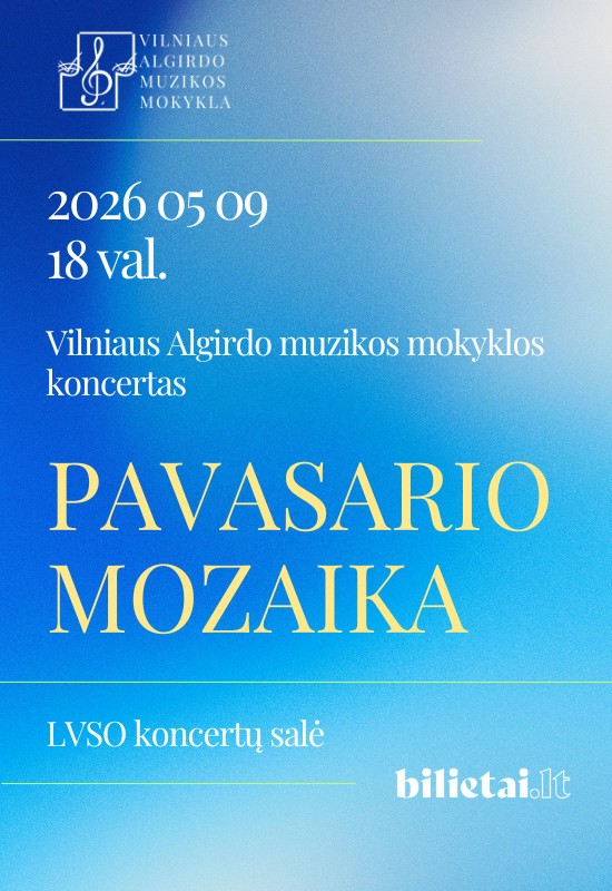 Pirkti bilietus Vilniaus Algirdo muzikos mokyklos koncertas 