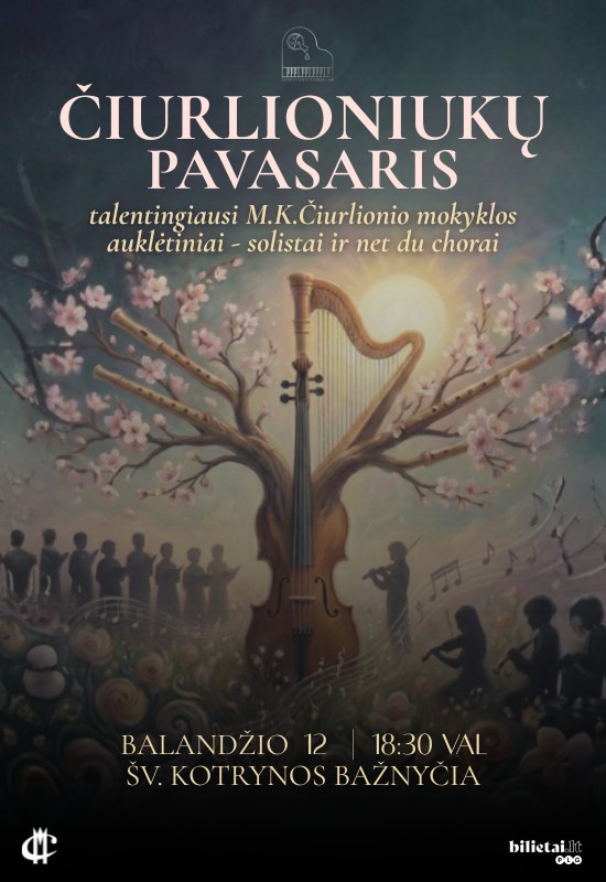 Buy tickets Čiurlioniukų pavasaris Vilnius, Šv. Kotrynos bažnyčia April 12