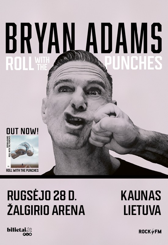 Pirkti bilietus Bryan Adams: Roll with the Punches Kaunas, Kauno Žalgirio arena Rugsėjis 28