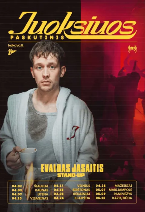Купить билеты EVALDAS JASAITIS | Stand-up | „Juoksiuos Paskutinis“ Kazlų Rūda, PERONAS. Kazlų Rūda Май 15