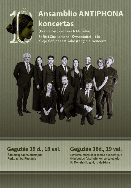 Pirkti bilietus Sofija 140: ansamblio ANTIPHONA koncertas (Prancūzija) | Klaipėda Klaipėda, LMTA Klaipėdos fakultetas Gegužė 16