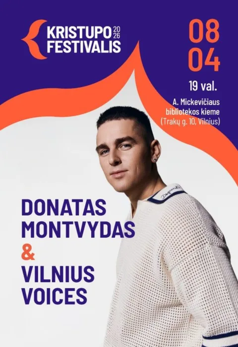 Pirkti bilietus KRISTUPO FESTIVALIS | DONATAS MONTVYDAS IR VILNIUS VOICES Vilnius, A. Mickevičiaus bibliotekos kiemas Rugpjūtis 04