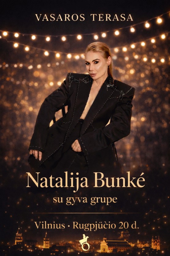 Buy tickets Natalija Bunkė Vasaros terasa Vilnius, Vasaros terasa August 20