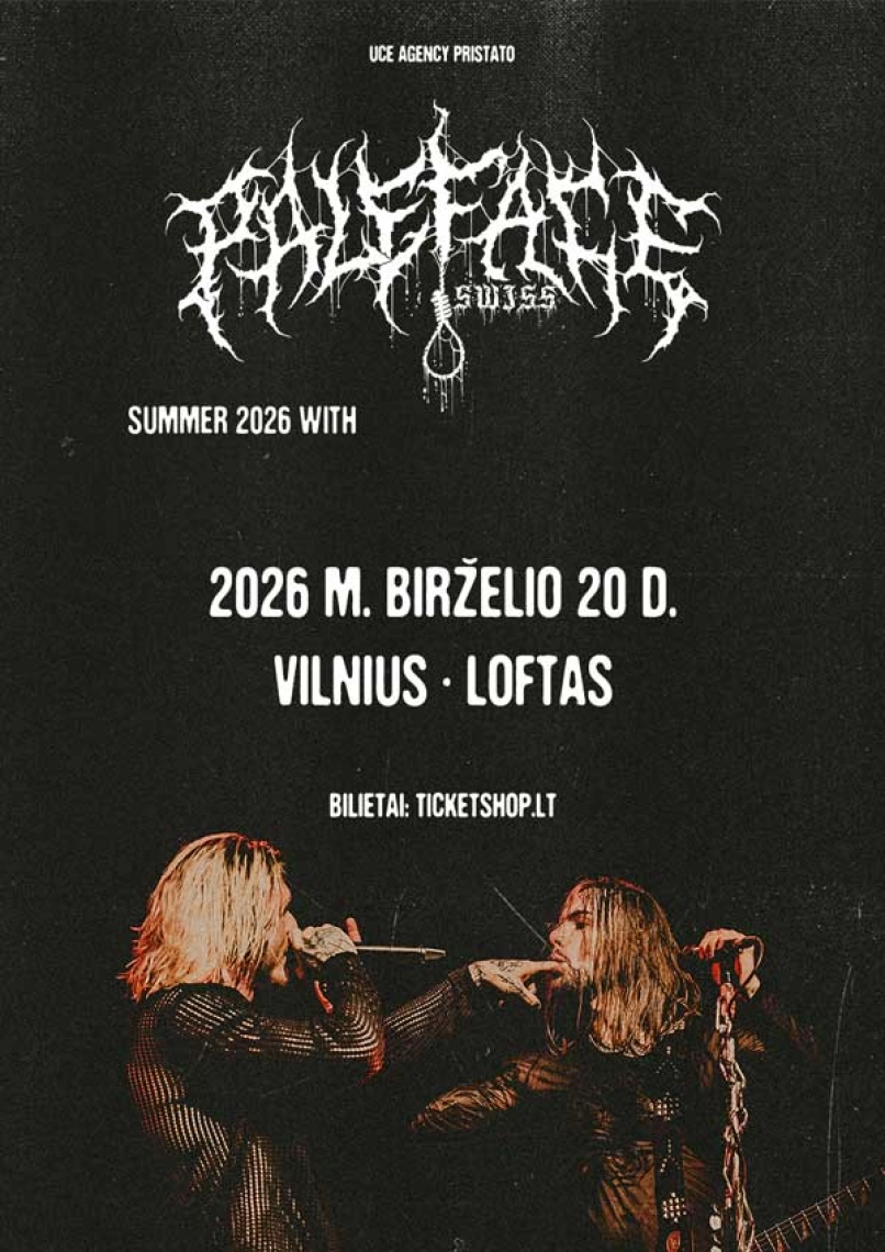 Pirkt biļetes PALEFACE SWISS | VILNIUS Vilnius, Menų fabrikas LOFTAS Jūnijs 20