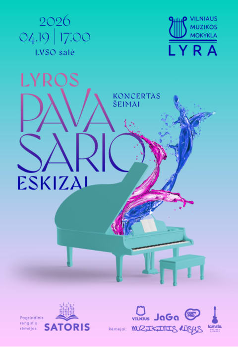 Pirkti bilietus Vilniaus muzikos mokyklos „Lyra“ koncertas „Lyros Pavasario Eskizai“ Vilnius, LVSO koncertų salė Balandis 19