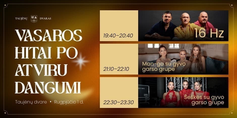 Купить билеты Šeškės, Man-go ir 16 Hercų Taujėnų dvare Taujėnai, Taujėnų dvaras Август 01