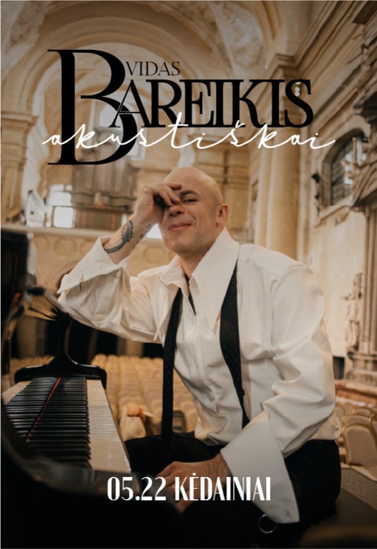 Pirkt biļetes Vidas Bareikis. Akustiškai | Kėdainiai Kėdainiai, Grėjaus namas Maijs 22