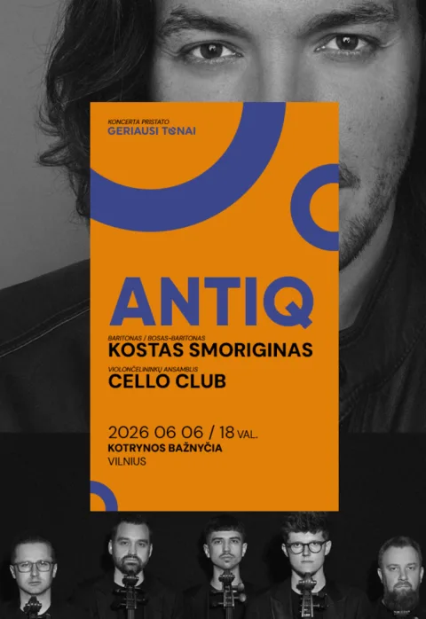 Pirkt biļetes Kostas Smoriginas ir Cello Club – ANTIQ Vilnius, Šv. Kotrynos bažnyčia Jūnijs 06