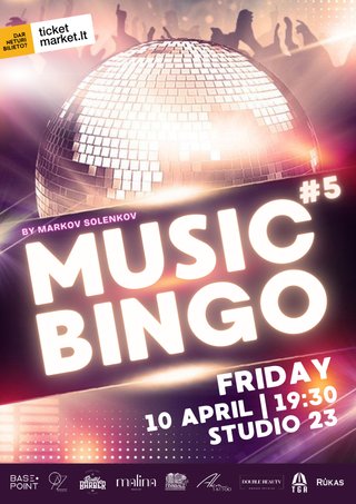 Купить билеты MUSIC BINGO (SOLD OUT) Vilnius, Studio 23 Апрель 10