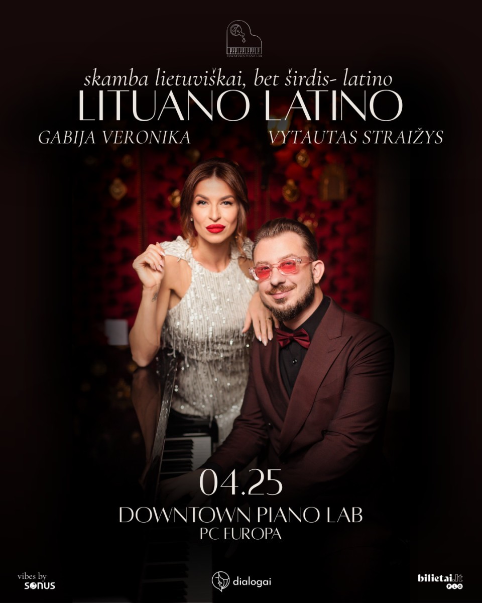 Купить билеты Lituano Latino | Gabija Veronika ir Vytautas Straižys Vilnius, Downtown Piano Lab, PC Europa Апрель 25