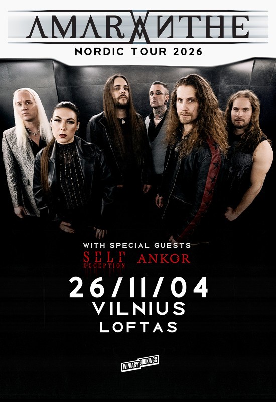 Pirkti bilietus AMARANTHE Vilnius, Menų fabrikas LOFTAS Lapkritis 04