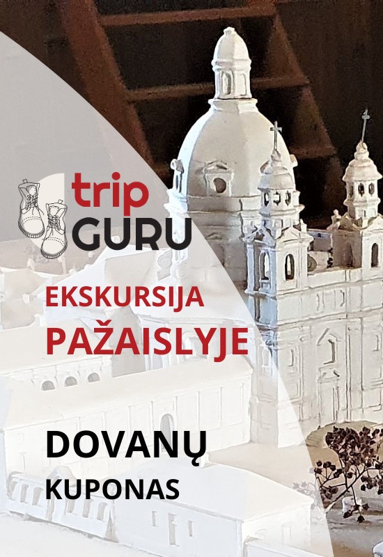 Pirkti bilietus DOVANŲ kuponas. Ekskursija PAŽAISLYJE. Galioja iki 2026.12.30 Kaunas, Pažaislio vienuolynas Balandis 01 - Gruodis 20